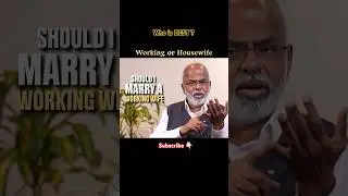 Whom should you Marry, Working wife or Homemaker ? Comment down your Choice #marriage #inspiration