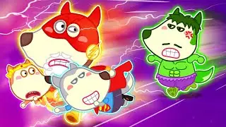 Hurry Up Flash Grandpa!   Wolfoo Pretend Play Superheroes With Superhero Costumes
