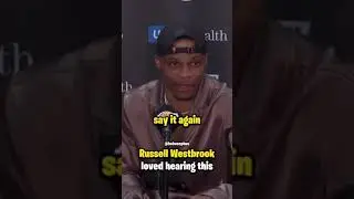 Russel Westbrook interviewer mentions his triple doubles