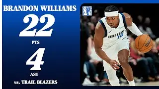 Brandon Williams (22 Points) at Portland Trail Blazers | December 29, 2025