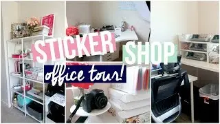 Sticker Shop Office Tour 2018 // Planner Shop // POPco Stickers