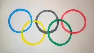 Olympic logo Drawing | Olympic | Logo | Drawing | Rings Logo | Olympic Games Logo | Five Circle Draw