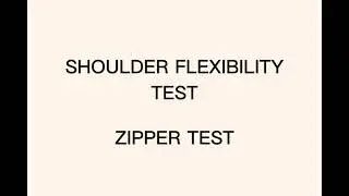 ACTIVITY 13.2 || SHOULDER FLEXIBILITY TEST (ZIPPER TEST)