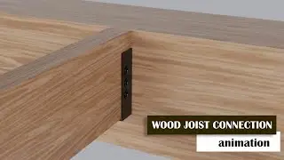 Wood Joist to Beam Connection using Concealed Beam Hanger