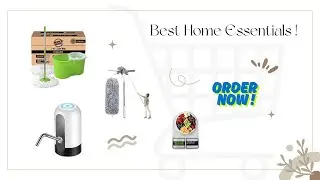 🛒 Must-Have Home Essentials | Spin Mop, Water Dispenser, Fan Duster & Kitchen Scale