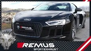 Audi R8 type 4S V10 plus 5,2 FSI with REMUS axle-back system