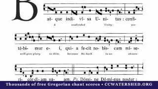 INTROIT &bull; Trinity Sunday &ldquo;Benedicta sit sancta Trinitas&rdquo;