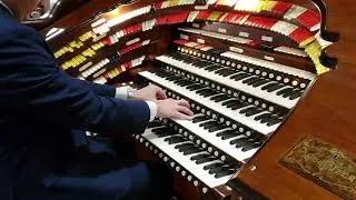 Nicholas Renkosik plays the organ at Carma Labs.
