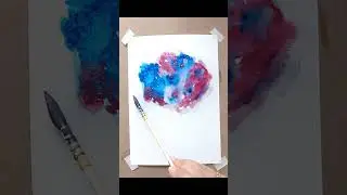 YouTube Shorts - Colorful Fantasy Tree | Painting Tree in Watercolor | Abstract Tree Painting