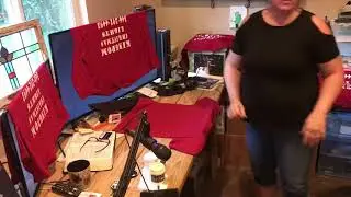 Screen Printing Shirts with Kingdom Christmas Lights!
