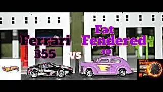 BEST Video under 2 mins - Ferrari 355 vs Fat Fendered 40