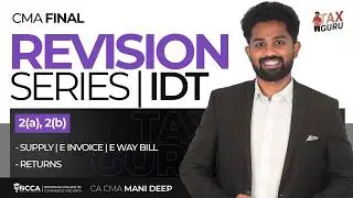 CMA FINAL | REVISION SERIES | MARATHON | DAY 1 | IDT | CA CMA MDK SIR