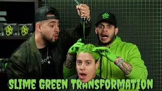 Slime Green Hair Transformation