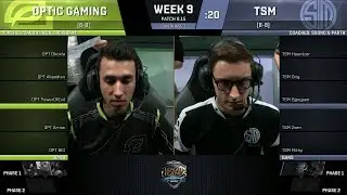 OPT vs TSM | Week 9 Day 1 - NA LCS Summer 2018 - OpTic Gaming vs Team SoloMid