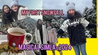 Magical snowfall in Simla|| Sanjoli market fun || mountain life ||