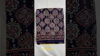 Ajrakh modal silk saree | modal silk | modal silk saree #ajrakh #modalsilksaree