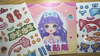 Thiết kế Sticker 12 nàng công chúa may mắn p1/mặc váy, đầm, vương niệm