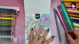 ASMR Español/Unboxing Colores Mystic Garden de Kiut, Colorea conmigo, susurros relajantes.