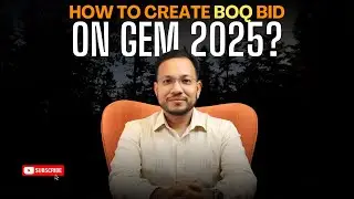 How to Create BOQ Bid on GeM Portal | Step-by-Step Guide