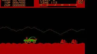 Let's play #9 Old game in MS-DOS - Moon Patrol