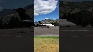 #wyoming stuff | #Embraer #Phenom #300 #takeoff 🤠🤙🤙 #privatejet #mountains