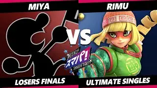 Sumapa 218 LOSERS FINALS - Rimu (Min Min) Vs. Miya (Game & Watch) Smash Ultimate - SSBU