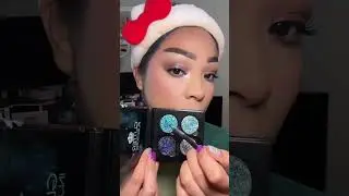 Vibrant summer eye look with aqua glitter & makeup tips #eyeliner