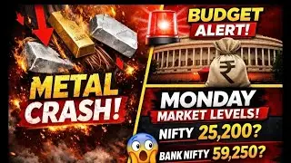 &ldquo;Metal Crash Before Budget 😱 | Nifty & BankNifty Monday Levels | Market Alert!&rdquo;