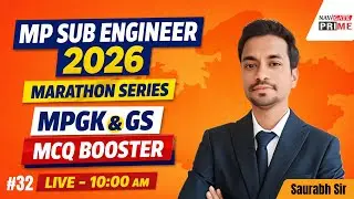 MPESB SUB-ENGINEER EXAM 2026 | MARATHON Series-32|MPGK & GS #Subengineer