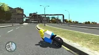GRAND THEFT AUTO IV DRAG BIKE STREET RACER CRASH TESTING HD