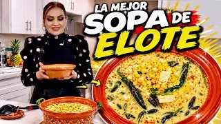 Sopa De Elote Con Chile Poblano Y Queso l Reconfortante l Receta F&aacute;cil 