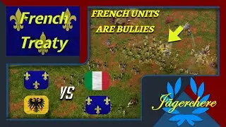 The Smoothest Push of All Time?! | 2v2 Treaty with French | AOE III: DE