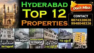 Hyderabad Top 12 Properties For Sale in Bank Auction | Rudra Properties