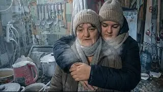 In Russia, people freeze in winter. Mom and daughter dream of firewood.