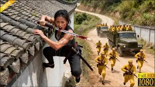 女特工單槍匹馬潛入敵營，消滅敵軍整隻精銳部隊 ⚔️  抗日  MMA | Kung Fu
