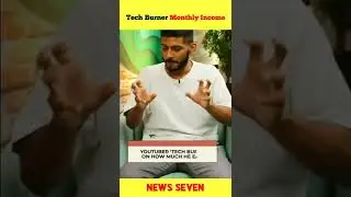 @Tech Burner Monthly Income Revealed #shorts #techburner  #youtubeshorts