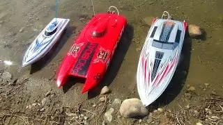 RC ADVENTURES - 3 Radio Controlled  Boats