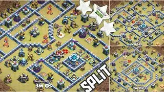 COC Th13 Split Base 3 Star | Popular Hybrid Attacks | How to 3 Star Th13 Base #57 | COC Sundar