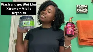 Wash and go: Wet Line Xtreme + Mielle Organics