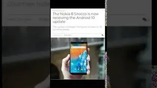 Nokia 8 Receiving Android 10 Update Wow🤩🔥