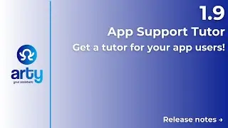 Arty Release 1.9 Short &ndash; App Support Tutor