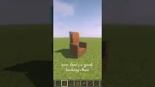 How to make an excellent Minecraft chair #trending #gamerkid #skill #minecraftshaders