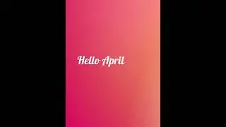 Modern  and clean Hello April Poster