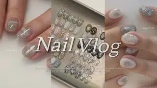 Nail Vlog 네일샵원장브이로그 | 네일샵브이로그 / 네일시술영상 / 일상 / 겨울네일 / 이달의아트 / 1월네일