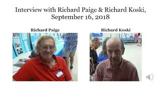 Voices of Chemung County - Richard Paige & Richard Koski, September 16, 2018