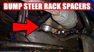 Fitting custom rack spacers.Fiesta st bump steer correction
