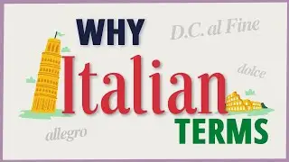 Why are musical terms written in Italian?