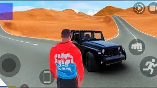 Black Thar in Sand Land of Indian Bikes and Cars