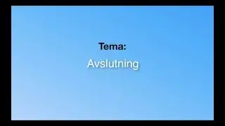 2  Avslutning