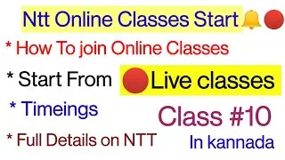 NTT Online class Full Details In Kannada|| Join  Today || class #10 Educational Management||online